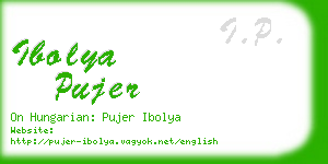 ibolya pujer business card